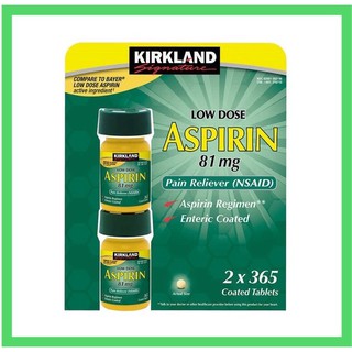 Combo vỉ Kirkland-Aspirin chai 365 viên Date 2023