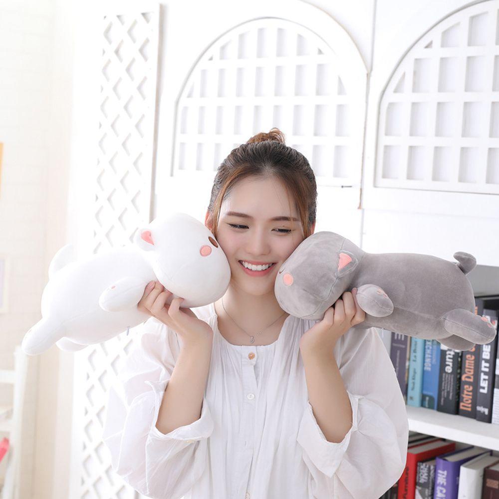 Thú Nhồi Bông Hình Mèo Đang Nằm Dễ Thương 30cm 50cm