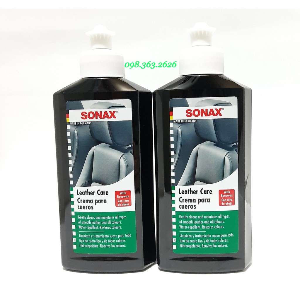 Kem bảo dưỡng, chống nứt ghế da Sonax Leather care lotion 250ml