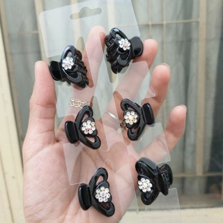 Kẹp tóc mái,kẹp đỉnh trái tim đính hạt (kt: 3cm)