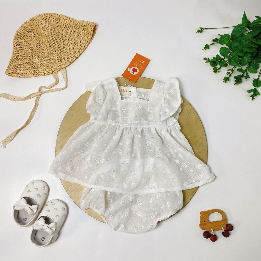 Set quần áo hoa nhí váy xinh Cambebe cho bé hàng đẹp mã C04