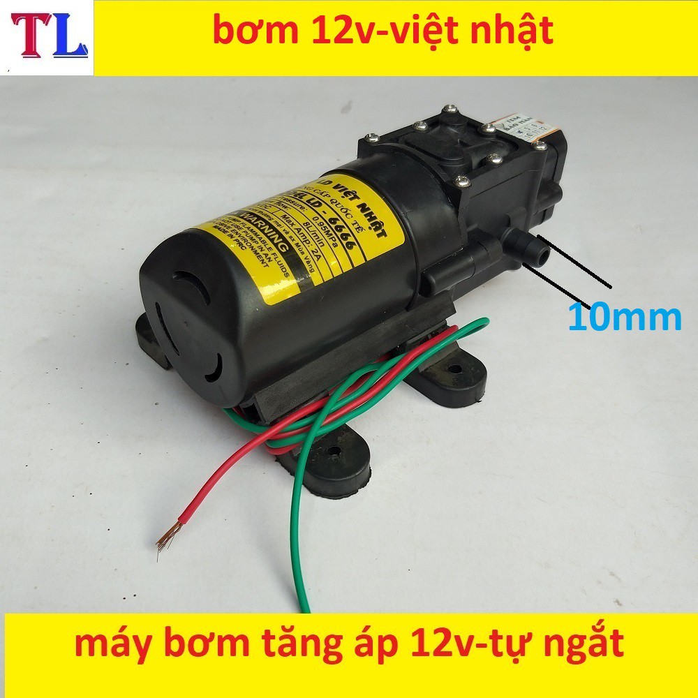 máy bơm tăng áp mini 12v - máy bơm phun sương 12v