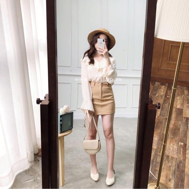 Quần giả váy chữ A hàng Quảng Châu