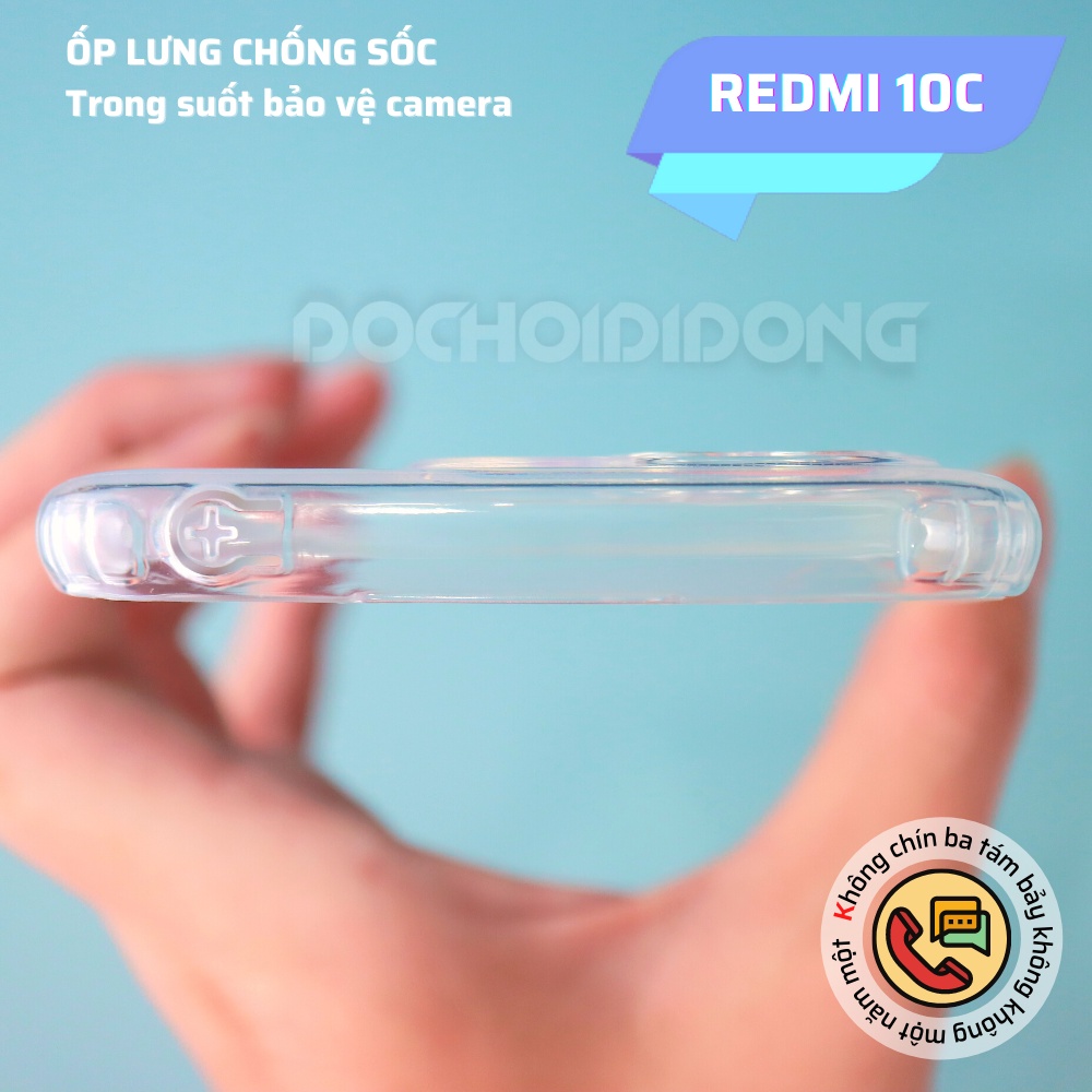 Ốp Lưng Dẻo Trong Suốt Cho Xiaomi Redmi 10C Chống Sốc Bảo Vệ Camera