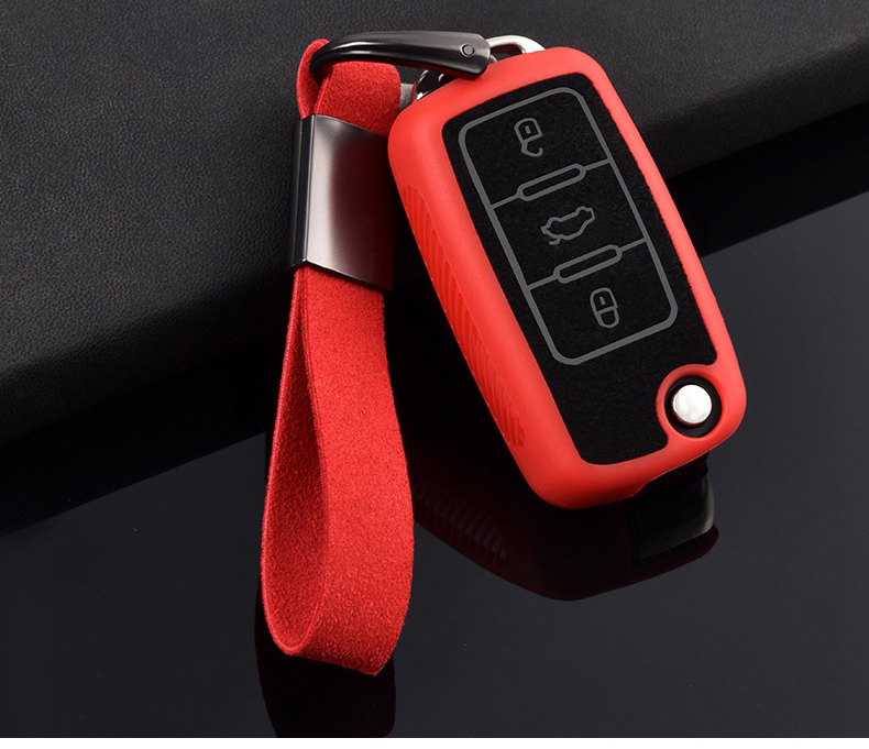 Bao da tpu bảo vệ chìa khóa ô tô cho VW Volkswagen Polo Jetta Golf MK6 TDI GTI R32 SEAT Skoda