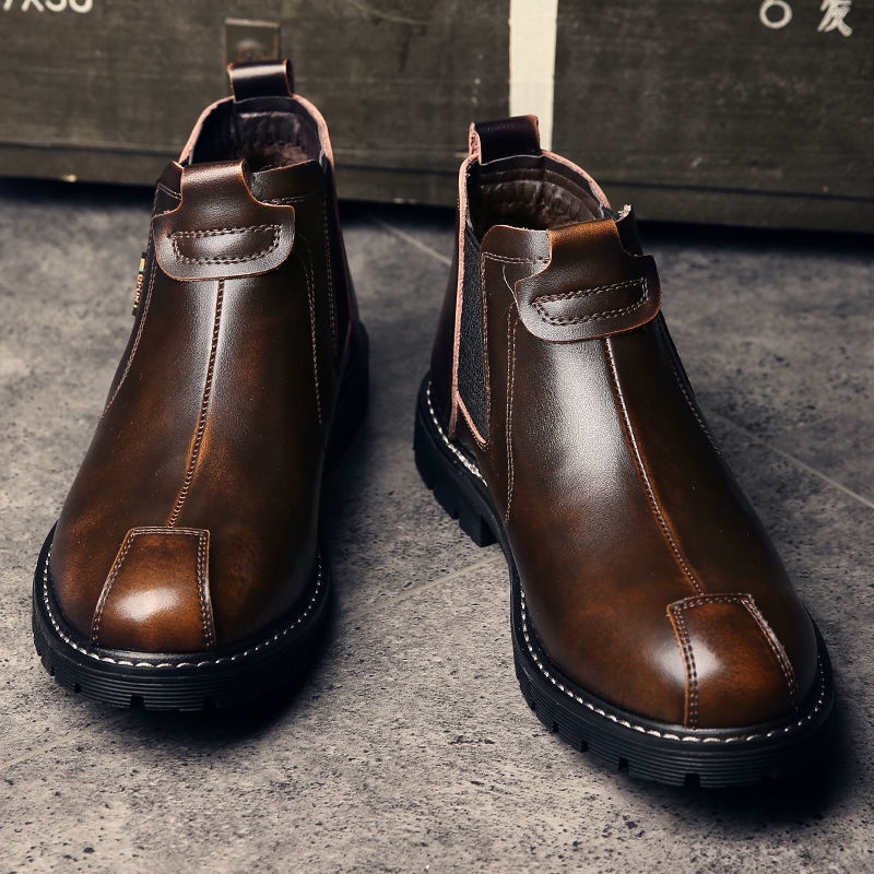 Giày Da Mềm Cổ Cao Thời Trang Công Sở Cho Nam