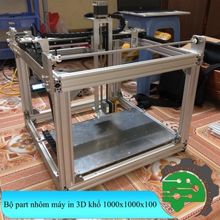 Bộ part nhôm máy in 3D khổ 1000x1000x100 (chế máy in chân chữ)