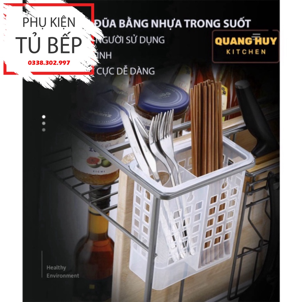 Giá dao thớt gia vị đa năng inox màu xám Titan 2023 Sơn NANO 2k siêu bền bảo hành han gỉ 10 năm nhập khẩu Grob