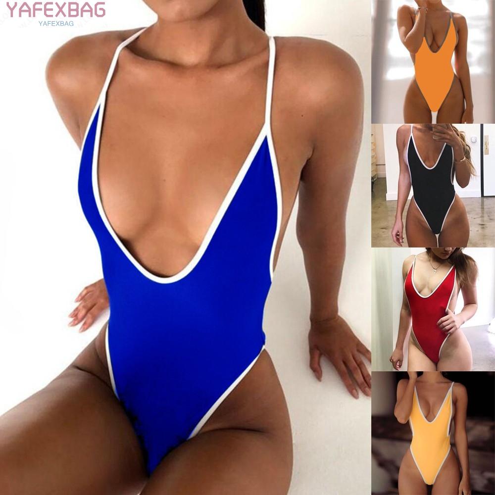Swimsuit Bathing Beachwear Fashionable Holiday Monokini One-Piece Unpadded