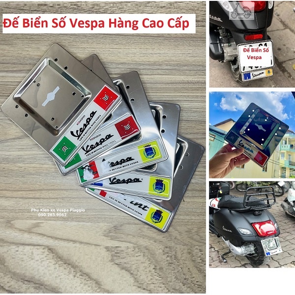 Đế Biển Số Vespa Cờ ý