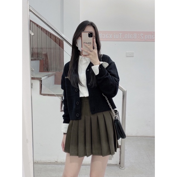 210774 Chân váy tennis dạ, chân váy ngắn xếp ly nữ, có lót quần trong chất vải dạ dày dặn, | BigBuy360 - bigbuy360.vn