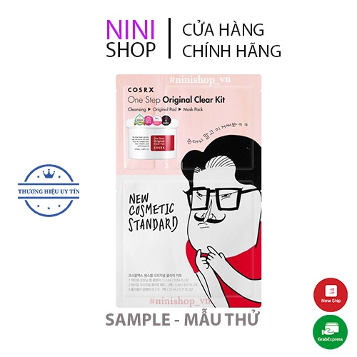 Set chăm sóc da mụn Cosrx One Step Original Clear Kit 3 bước