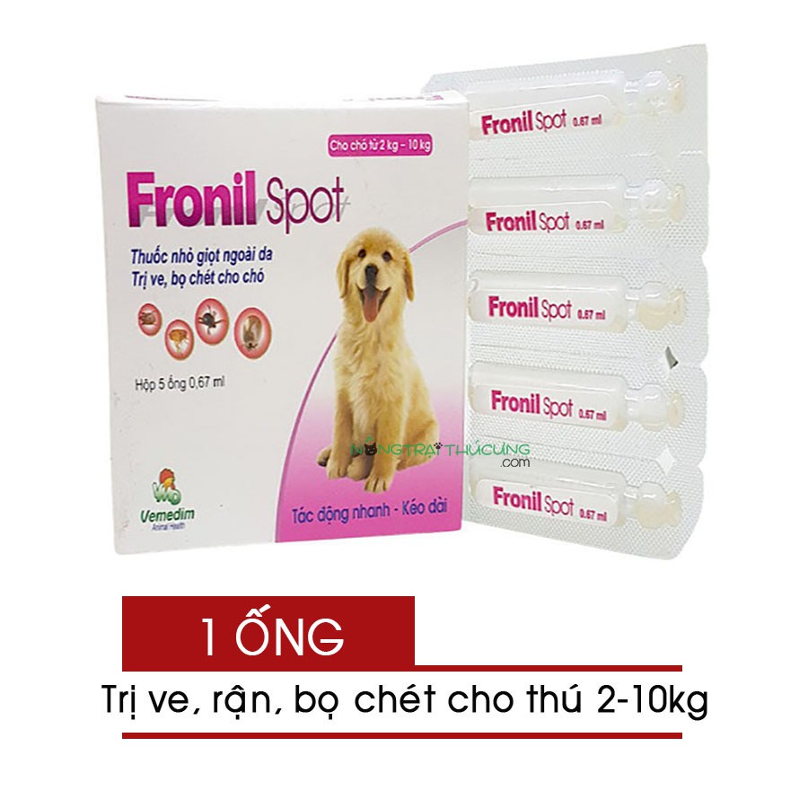 Thuốc Nhỏ Gáy Đặc Trị Ve Rận Fronil Spot Cho Chó