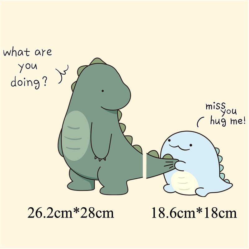 Hình ủi, Hình in nhiệt - mẫu ''khủng long kéo đuôi''