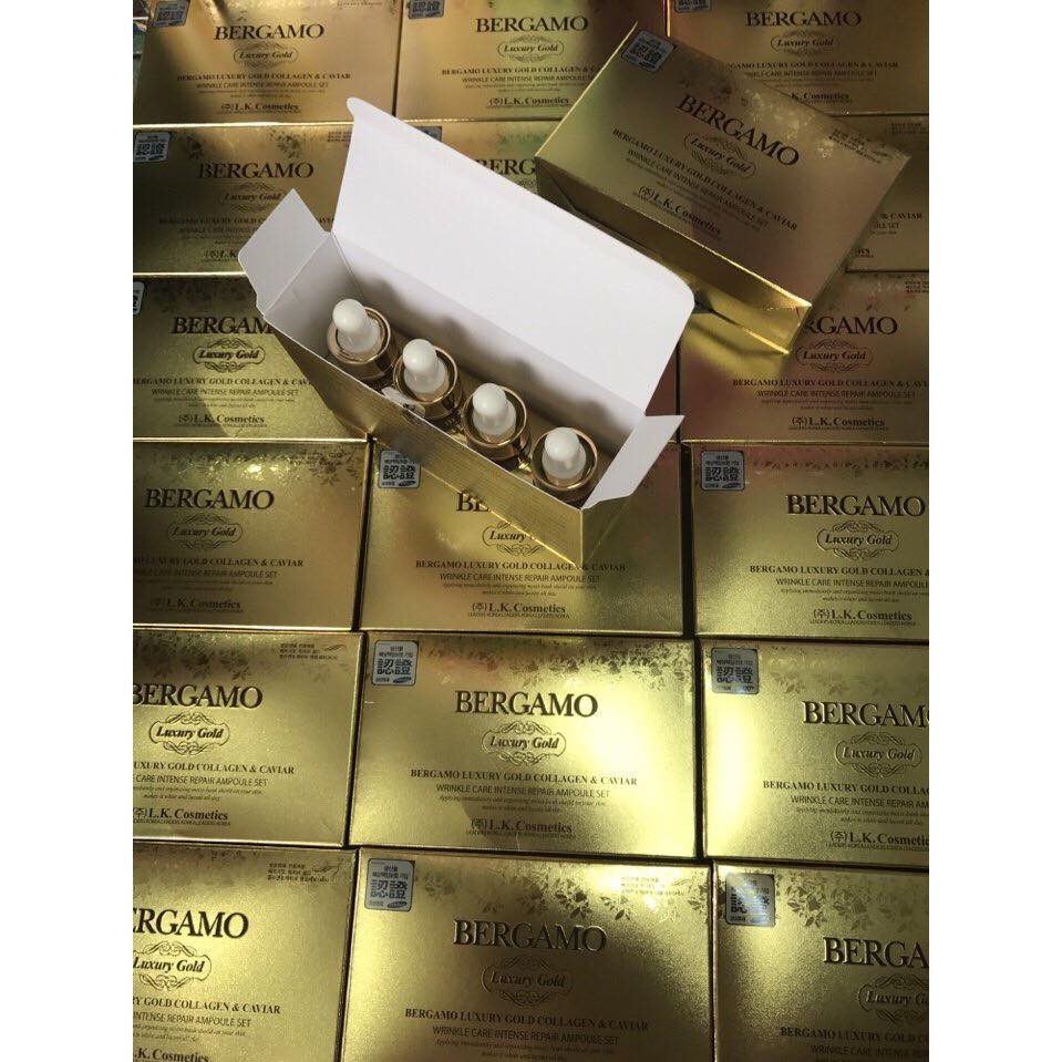 Serum Bergamo Luxury Gold Collagen – Căng da sáng mịn