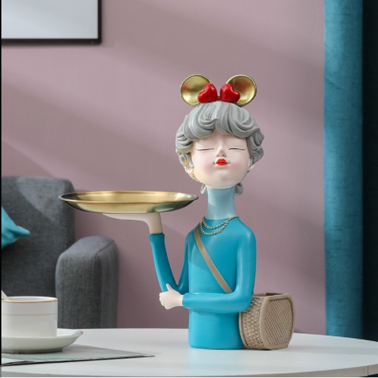 Tượng trang trí hình cô gái phong cách BẮC ÂU decor nhà cửa hoặc đựng bút viết, nhiều mẫu phù hợp trưng bày và quà tặng