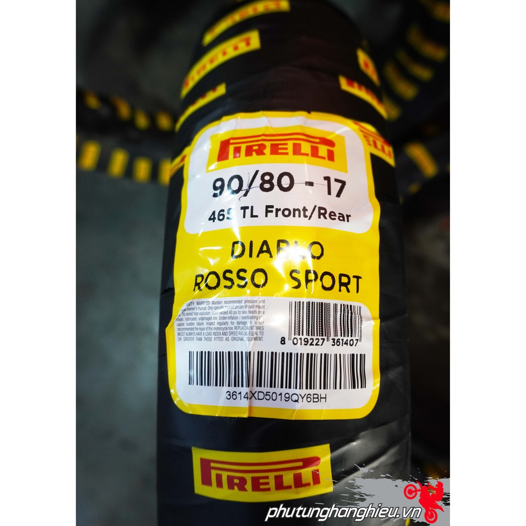 Vỏ Pirelli Diablo Rosso Sport 90/80-17