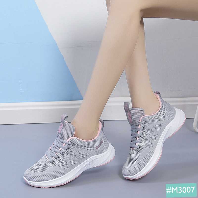 Giày Thể Thao Sneaker Nữ MINSU M3007 Style Bata Hàn Quốc Siêu Nhẹ Thoáng Khí Phù Hợp Chạy Bộ, Đi Chơi, Học