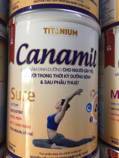 Sữa Canamil Sure 900gr