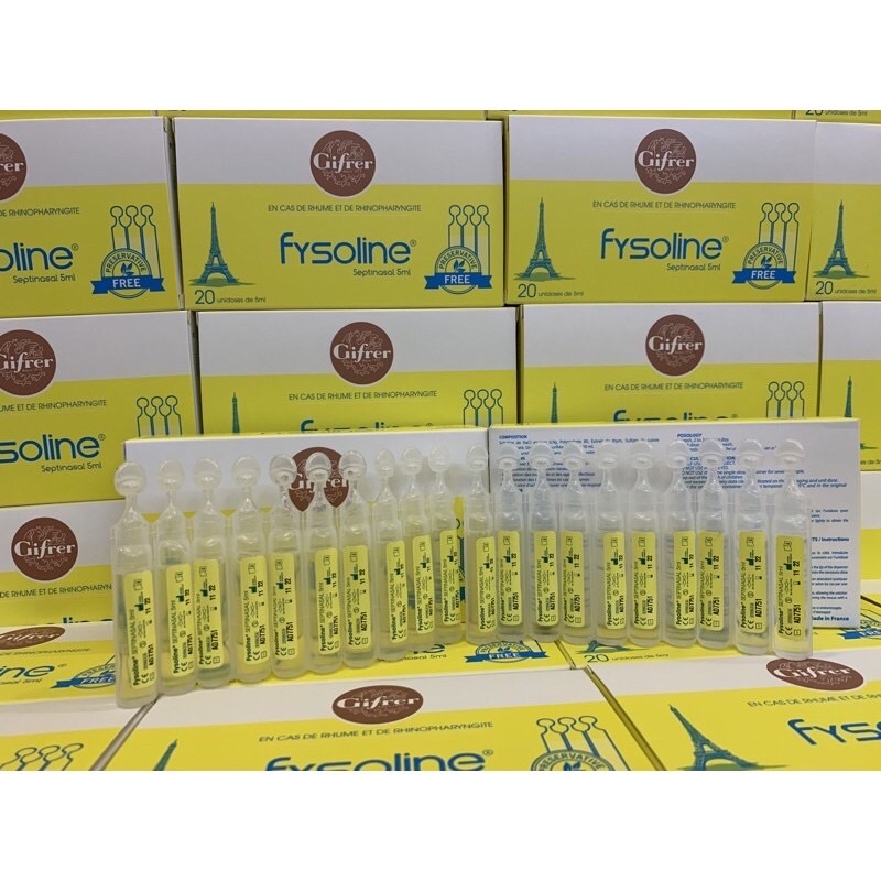 Fysoline - Nước Muối Sinh Lý của Pháp : Vệ sinh mắt - mũi - miệng