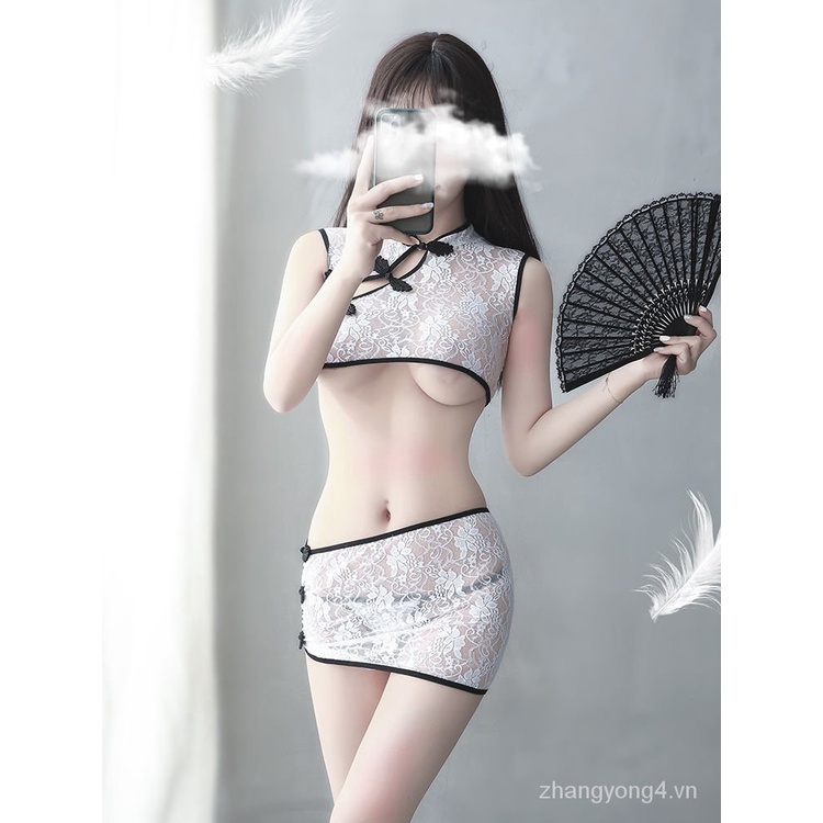 Bộ Đồ Lót Kiểu Sườn Xám Trong Suốt Gợi Cảm Cho Nữ | BigBuy360 - bigbuy360.vn