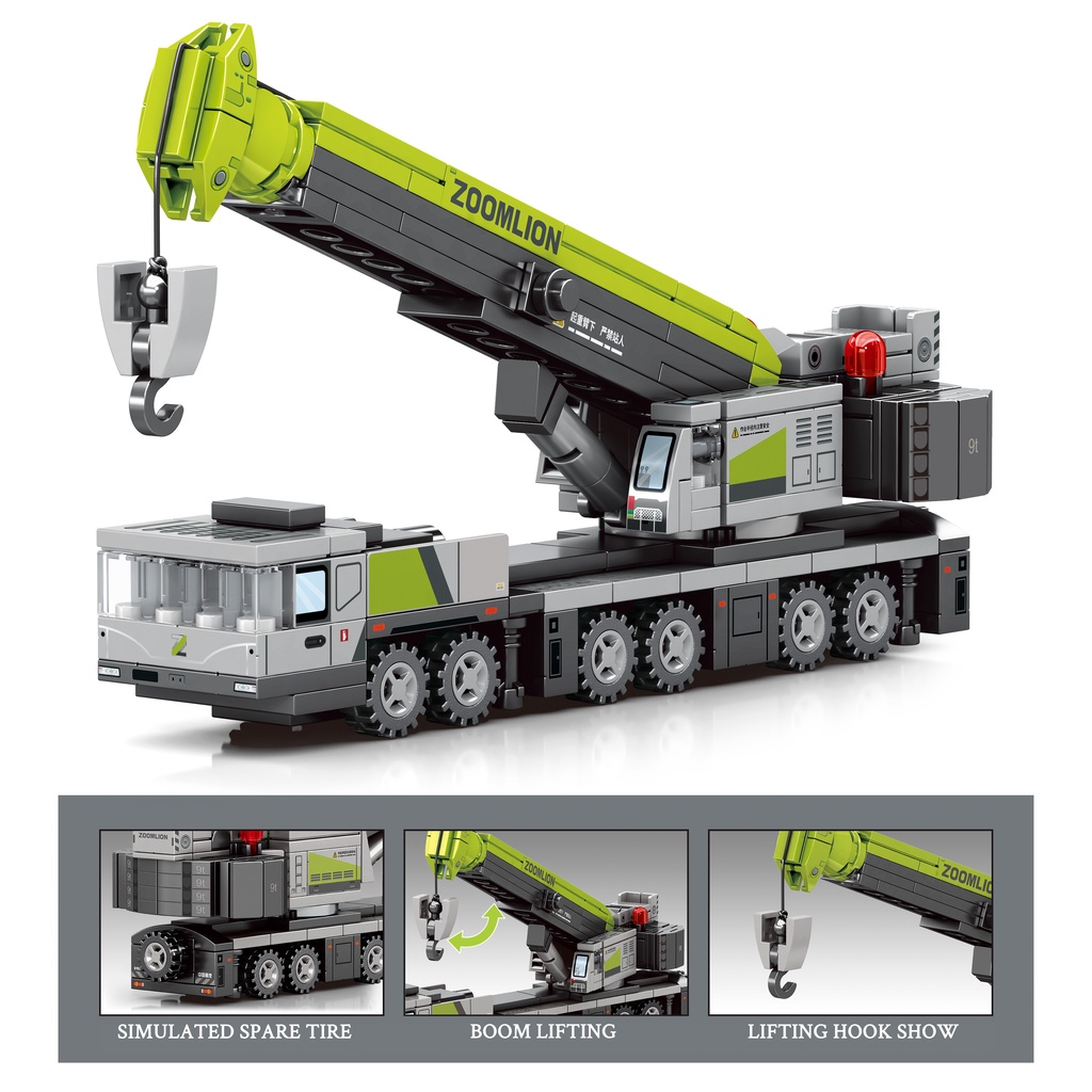 Đồ chơi trẻ em Lắp Ráp Xe Cần Cẩu Dành Cho Bé Trai