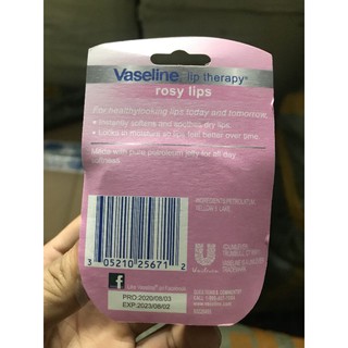 [SALE] (ĐỔ BUÔN) Dưỡng nẻ môi Vaseline 7g combo 4 hũ