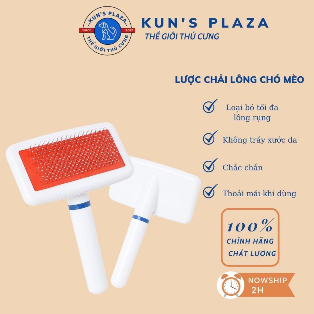 Lược Chải Lông Chó Mèo Chấm Bi Đầu Răng Lược Chó Mèo Phê-KUNS PLAZA