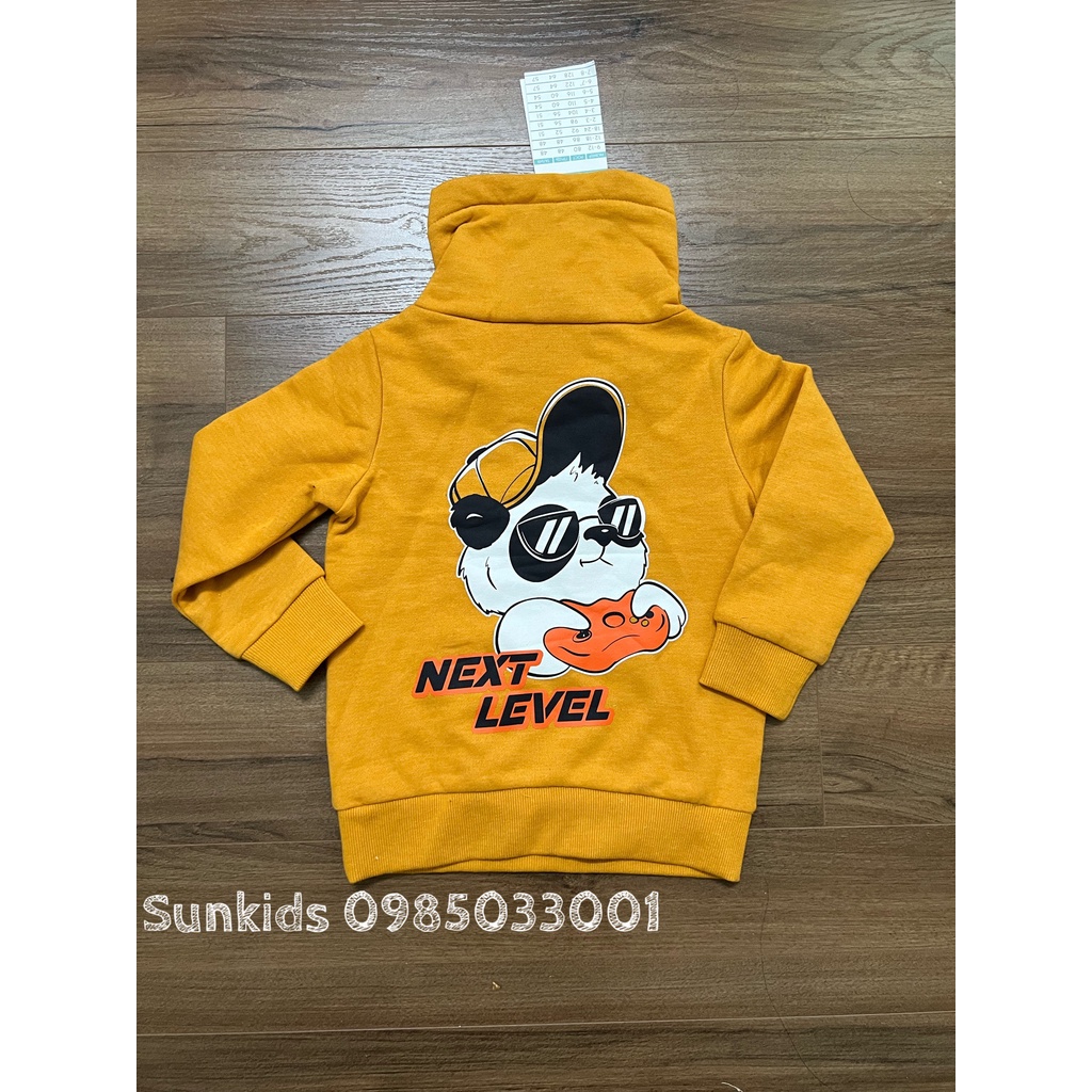 Áo nỉ hoodie cổ chéo Vàng
