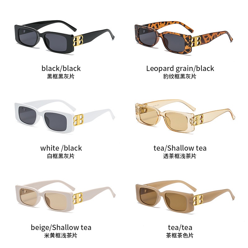 Kính Mát Hình Chữ Nhật Phong Cách Ulzzang Thời Trang Dành Cho Nữ