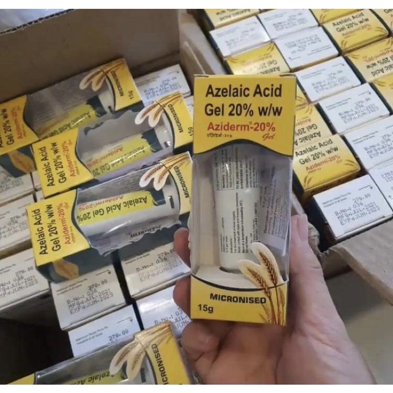 AZIDERM Azelaic 20% GEL loại bỏ mun