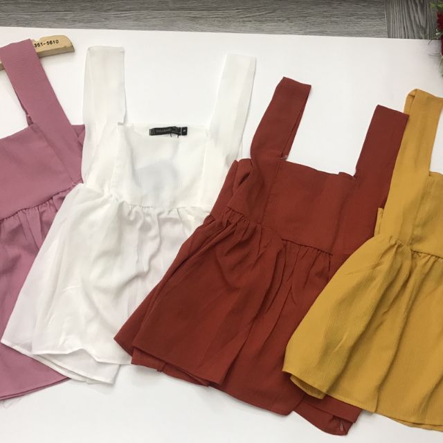 Áo 2 dây babydoll nữ