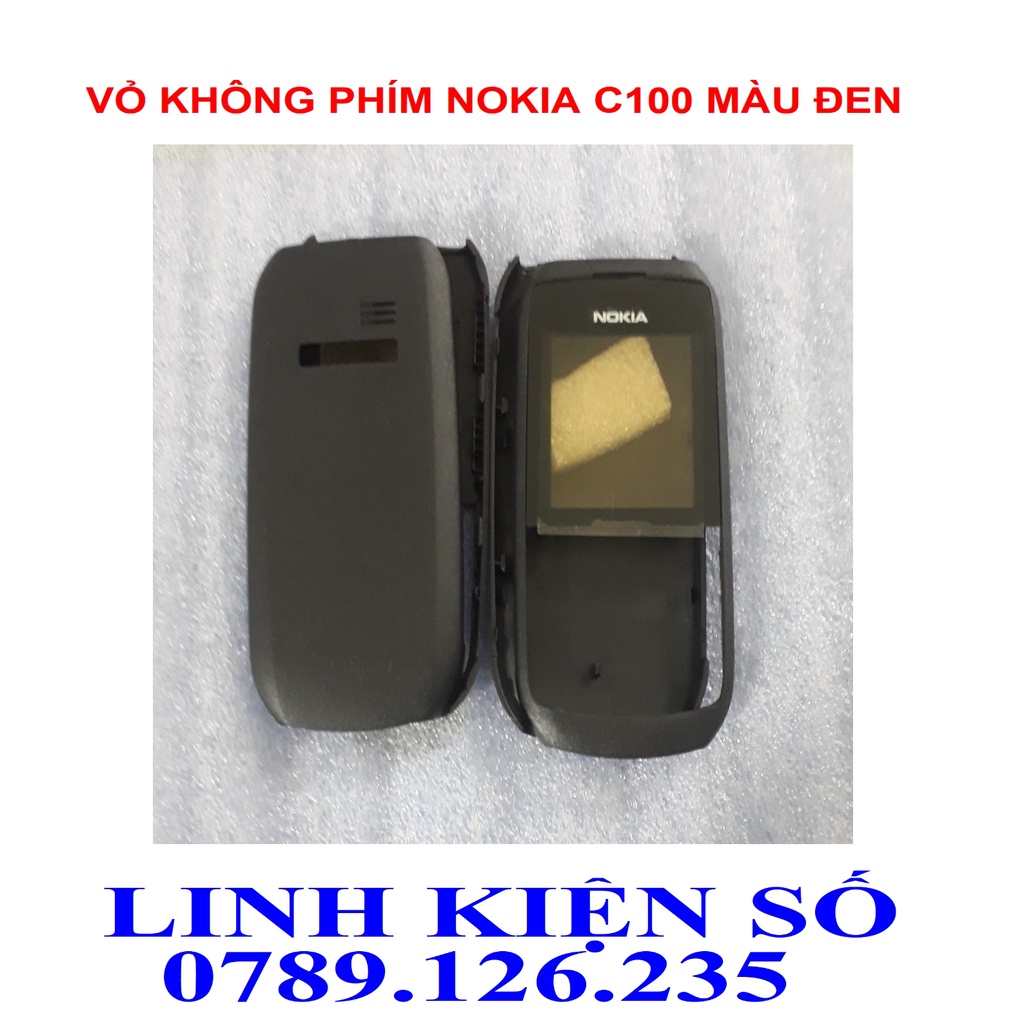 VỎ KHÔNG PHÍM NOKIA C1 00 MÀU ĐEN