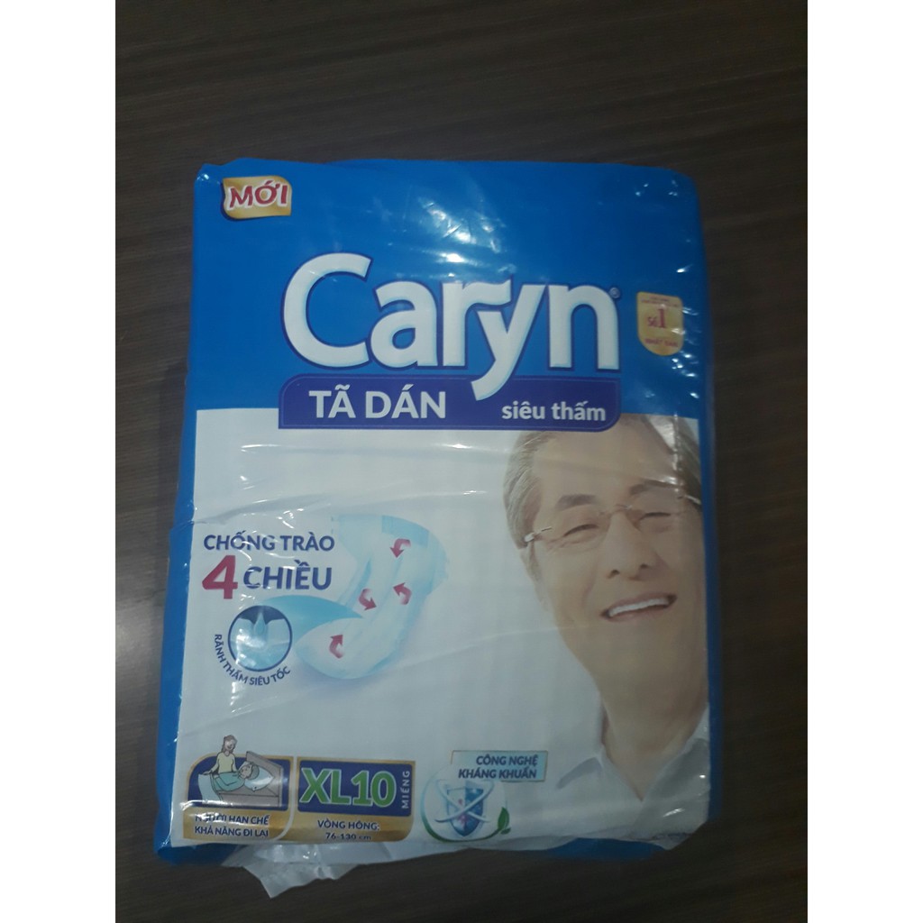 Tã dán siêu thấm Caryn XL10 cho người lớn vòng hông 76-130cm