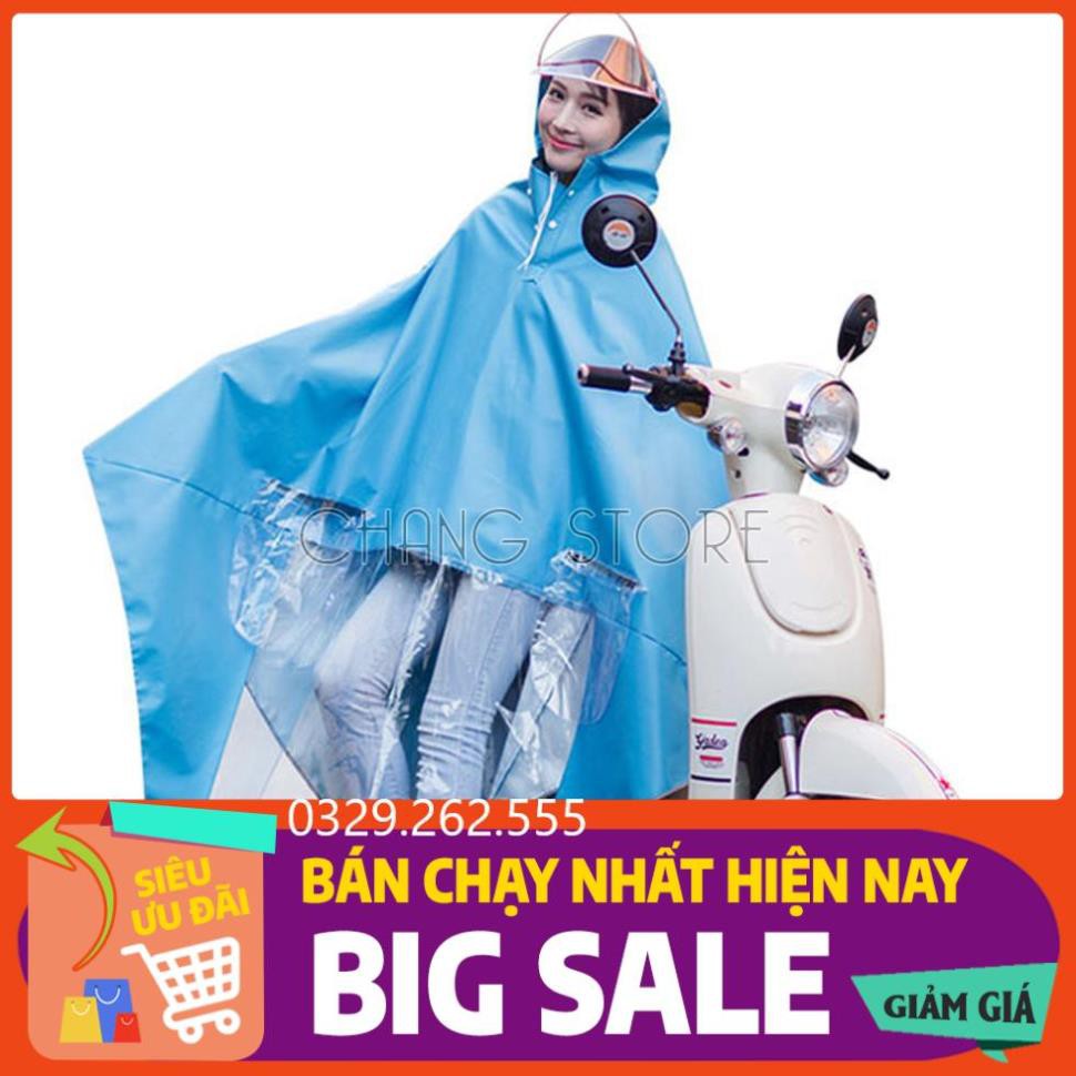 (Big Sale) Áo mưa cánh dơi vải dù siêu bền đầu phản quang có kính che mặt vải dù siêu dai, siêu bền