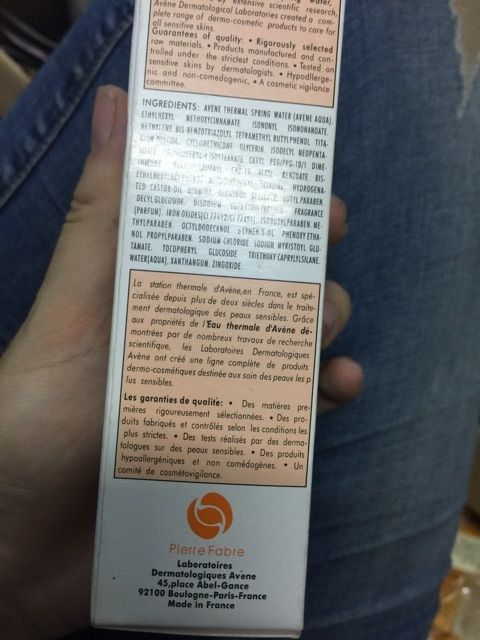 KEM CHỐNG NẮNG AVÈNE 50ML