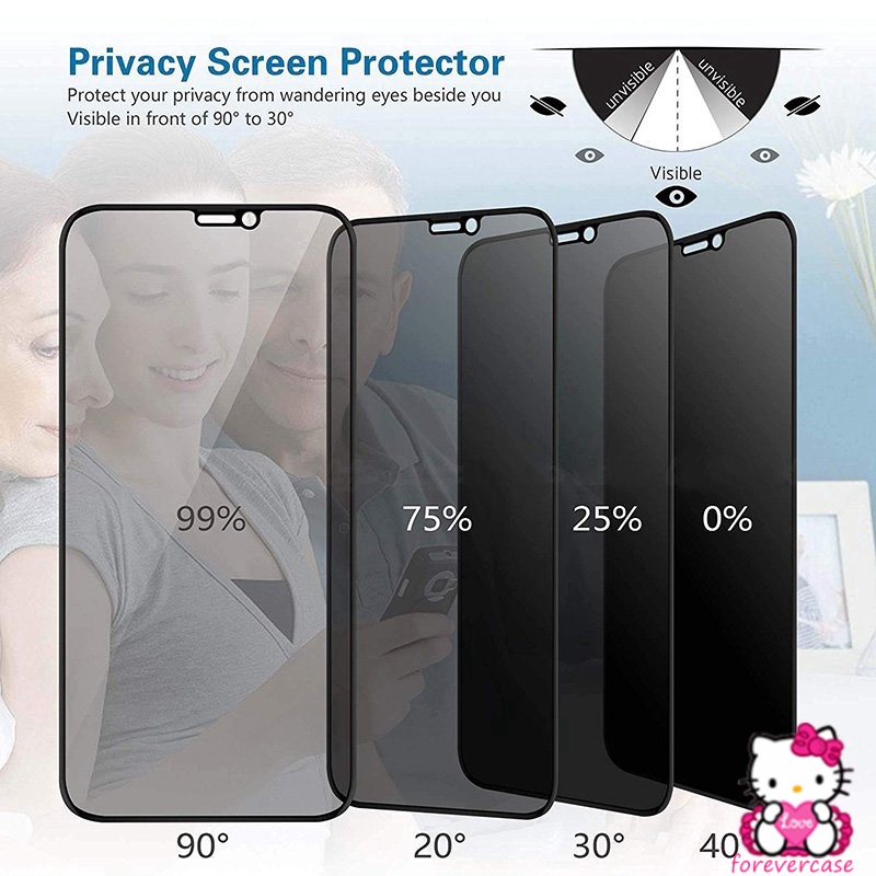 Kính cường lực chống nhìn trộm cho oppo a54 a15s reno 4 5 6 5f 4f a93 f17pro a94 f19pro a3s a1k a12 a16 a74