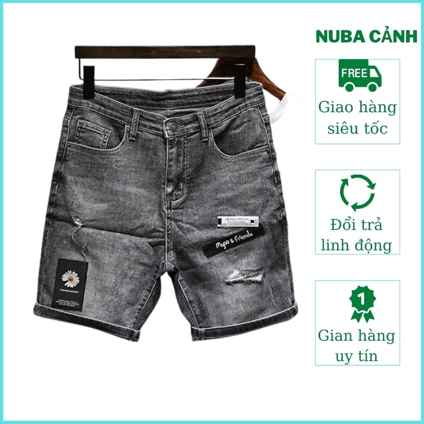 Quần short jean nam mẫu mới đẹp giá rẻ,quần bò TCS 241