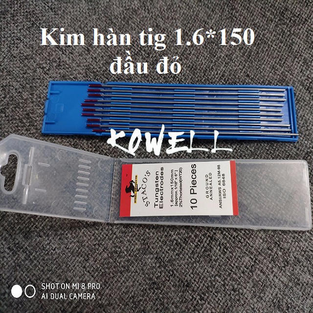 1 cây Kim hàn tig inox , nhôm 1.6-2.0-2.4-3.2