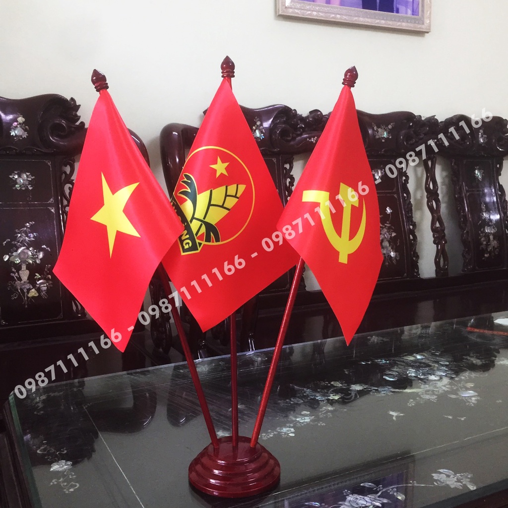 Cờ Để Bàn Việt Nam - Đội - Búa Liềm