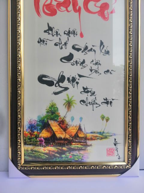 Thư pháp ƠN THẦY CÔ. Quà tặng thầy cô.Tri ân Thầy cô,  Quà biếu, quà tết