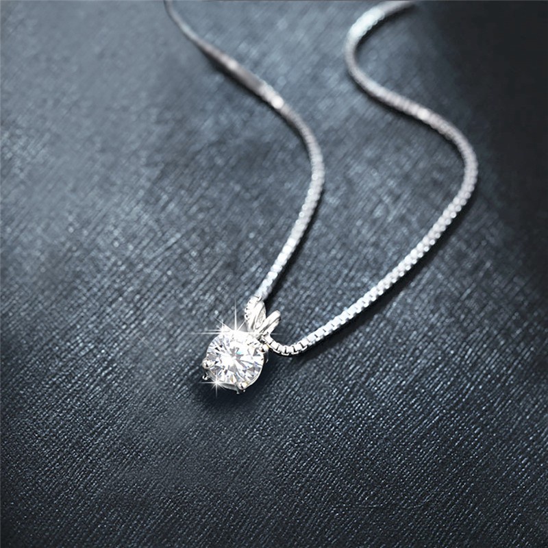 Vòng cổ nữ mặt đá Zircon 8mm