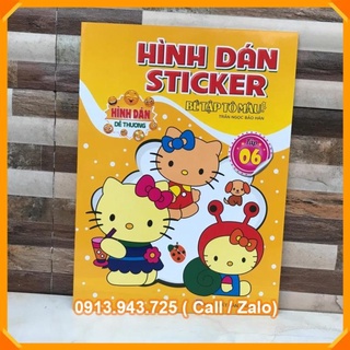 Hình dán STICKER bé tập tô màu  [VPP Trí Nhân]