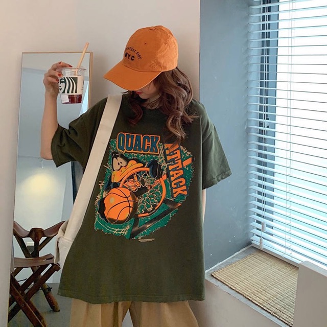 [Mã SKAMA06 giảm 8% tối đa 50K đơn 250K] [ PINK ] Áo thun tay lỡ QUACK Unisex | BigBuy360 - bigbuy360.vn