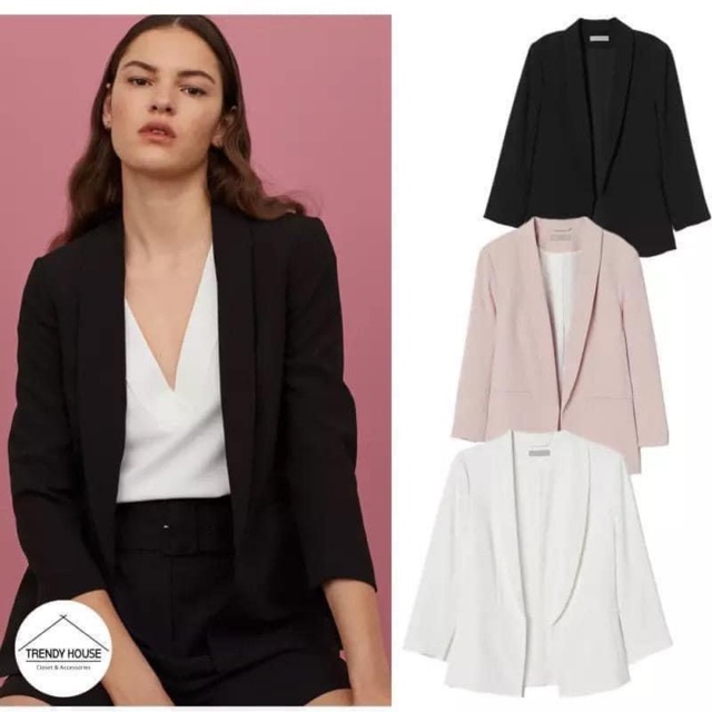 Áo Blazer HM áo vest công sở không cúc