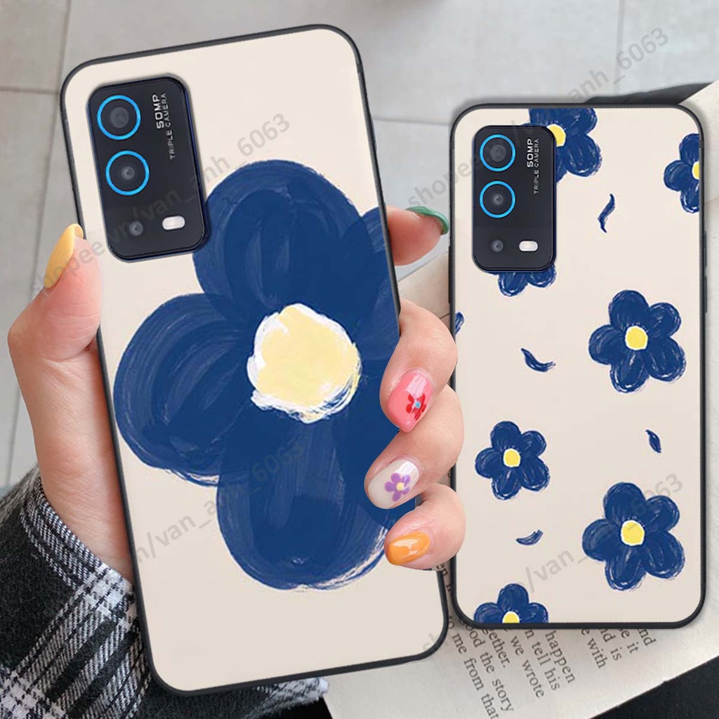 Ốp lưng Oppo A54 / A55 in hình hoa, gấu rich bear nghệ thuật, thời trang