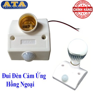 Đui đèn Cảm Ứng Hồng Ngoại hiệu ATA  AT-18A - tự động bật sáng khi có người đến gần thắp sáng hoặc báo trộm AT18A