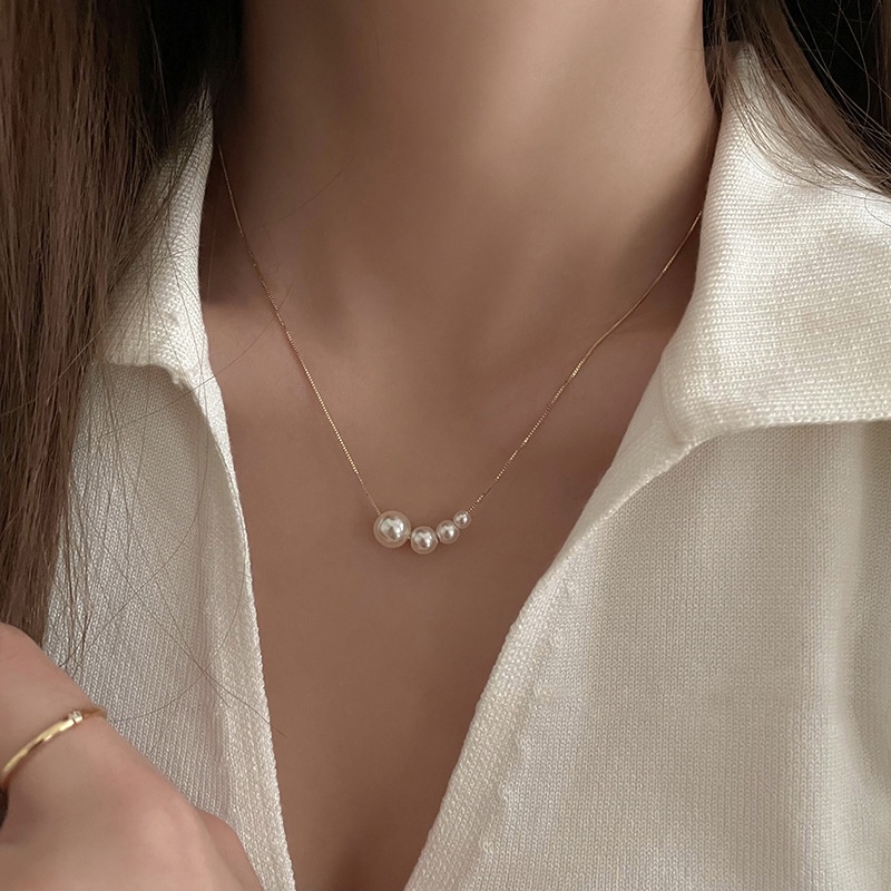 Vòng cổ Ngọc Trai Thiết Kế Đơn Giản