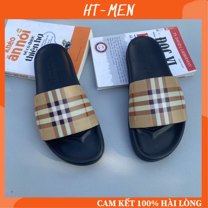 Dép Thời Trang Quai Ngang Nam Đế Cao 1.5 Cm Mang Êm Chân Full Box