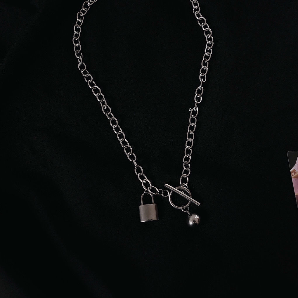 Dây Chuyền Thép Titan Phong Cách Hip Hop Đường Phố Đơn Giản 22368